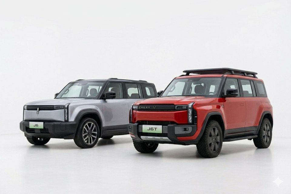 Chery J6 & J6T Surabaya 2026: SUV Listrik “Off-Road” Pertama di Indonesia